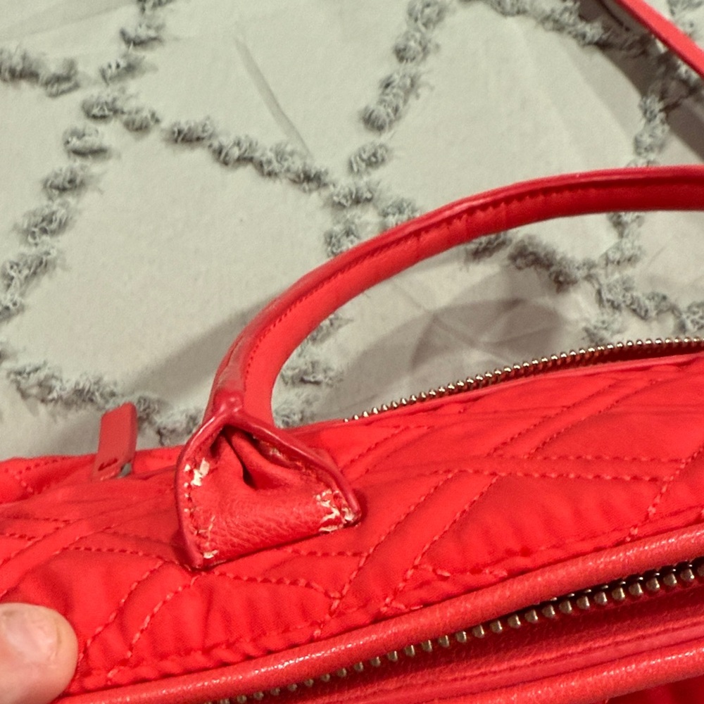 Vera Bradley Vibrant Red Quilted Satchel - Picture 8 of 13